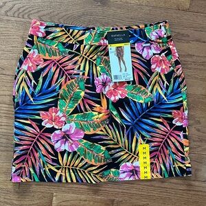 Rafaella Multicolor Tropical Print Skirt